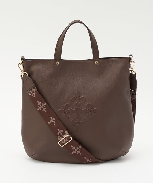 russet（ラシット）の「スリム2WAYトートバッグ <エンボスモノグラム