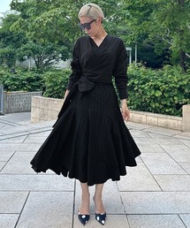 オードリールックエアリーワンピース・長袖（ワンピース）｜JENNE