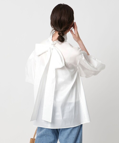 UNITED ARROWS(ユナイテッドアローズ)の「FABRICA シルキーボウタイブラウス - ウォッシャブル -(シャツ/ブラウス・レディース・オフホワイト/その他7/その他1・FREE)」の10枚目の写真