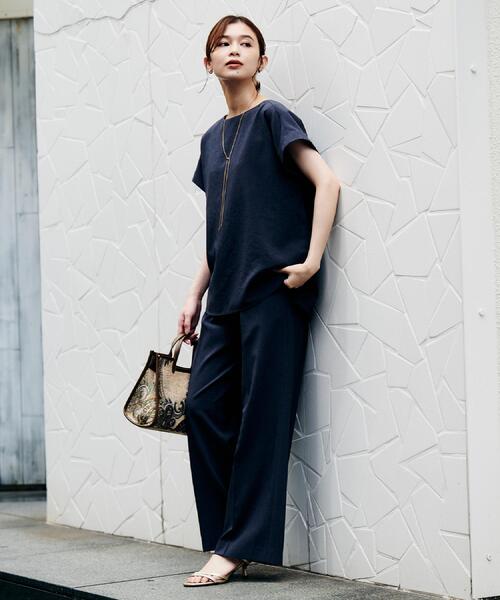 UNTITLED（アンタイトル）の「【UV/はっ水/セットアップ可】リラククールパンツ（その他パンツ・レディース・ブラック/ブラウン系/チャコールグレー・50/48/46/44/42/04/03/02/01/00）」の18枚目の写真