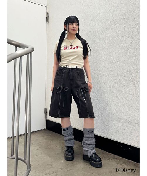 jouetie(ジュエティ)の「【Lilo&Stitch】ロゴフィットTシャツ(Tシャツ/カットソー・レディース・レッド/アイボリー/ブラック・MEDIUM)」の18枚目の写真