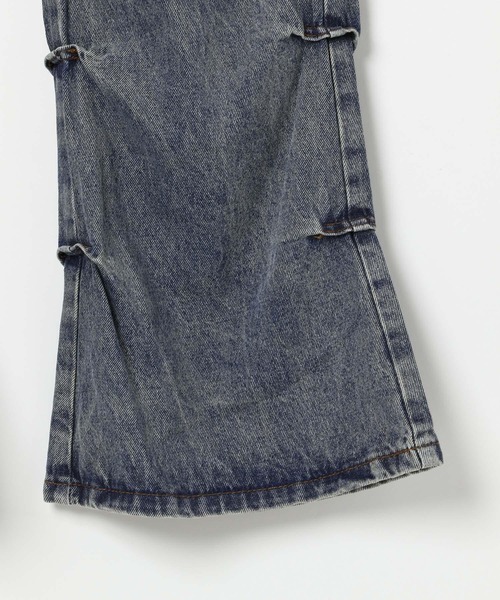 3.3 Field Trip （3.3フィールドトリップ）の「3.3 Field Trip／フレアタックデニム（デニムパンツ・メンズ・ダークグレー・LARGE/MEDIUM）」の15枚目の写真