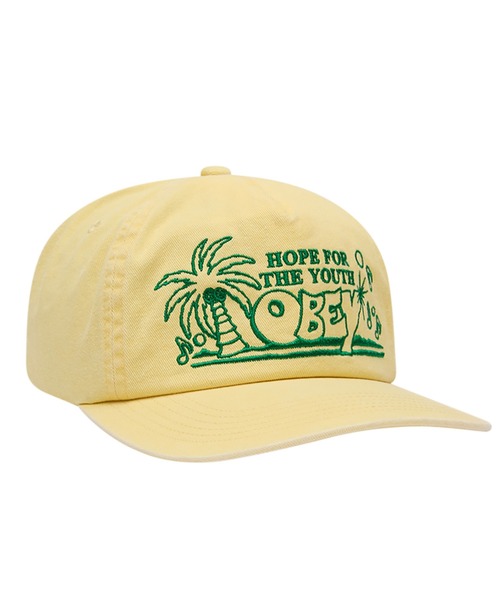 OBEY（オベイ）の「OBY/オベイ キャップ HOPE 5 PANEL STRAPBACK（キャップ・メンズ・ブラック/イエロー・FREE）」の2枚目の写真