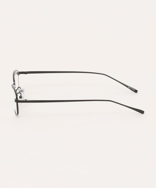 Chikashitsu +(チカシツプラス)の「【Chikashitsu +】slim square frame eyeglasses / 【チカシツプラス】スリムスクエアフレームアイグラス<着用動画あり>(メガネ・メンズ・ブラック/シルバー・ONE SIZE)」の9枚目の写真