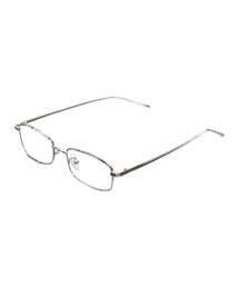 Chikashitsu + | 【Chikashitsu +】slim square frame eyeglasses / 【チカシツプラス】スリムスクエアフレームアイグラス＜着用動画あり＞(メガネ)