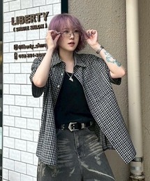 Chikashitsu +(`JVcvX)́yChikashitsu{zslim square frame eyeglasses / y`JVcvXzXXNGAt[ACOX(Kl)