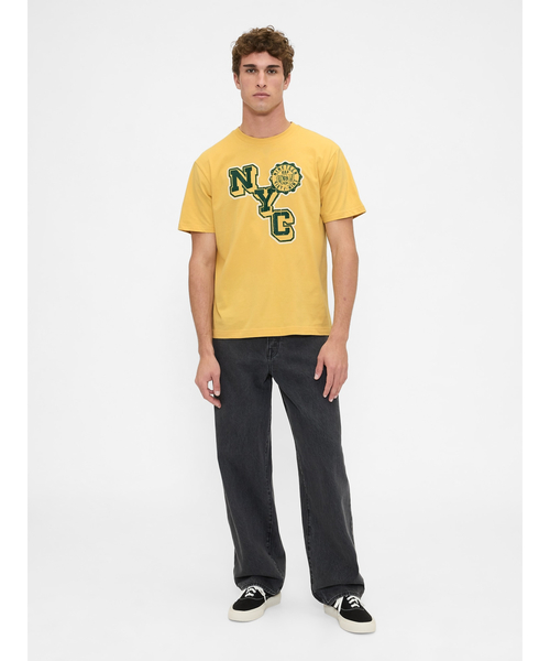 GAP(ギャップ)の「エブリディ ソフト リラックス グラフィックTシャツ(Tシャツ/カットソー・メンズ・ブラック/オフホワイト/グリーン/ネイビー/イエロー・XS/S/M/L/XL)」の6枚目の写真