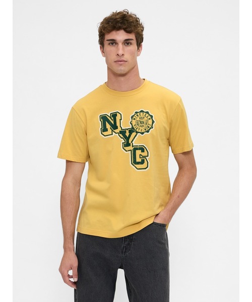 GAP(ギャップ)の「エブリディ ソフト リラックス グラフィックTシャツ(Tシャツ/カットソー・メンズ・ブラック/オフホワイト/グリーン/ネイビー/イエロー・XS/S/M/L/XL)」の8枚目の写真