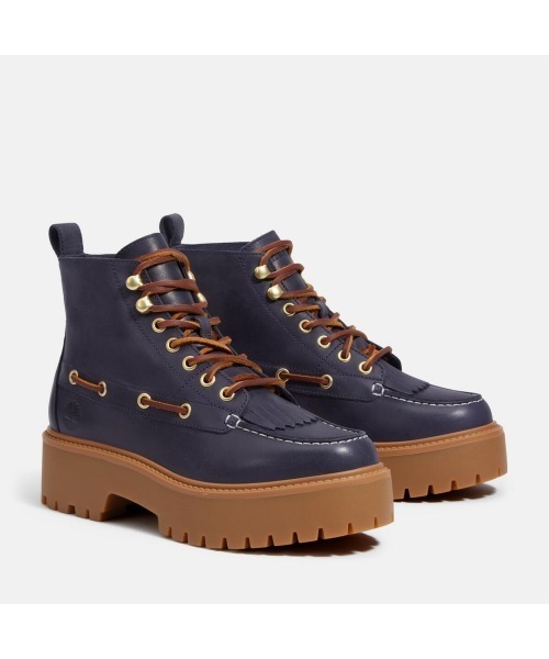 Timberland ブーツ、ストリートまだまだ使えます箱と一緒に送ります セール】ストーン ストリート ミッド セブンアイ ブーツ レディース
