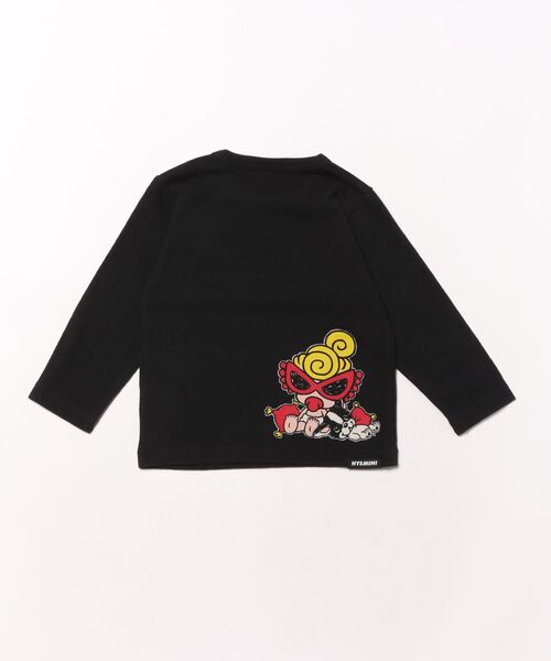 HYSTERIC MINI（ヒステリックミニ）の「MINI&J STAY AT HOME 長袖Tシャツ（Tシャツ/カットソー・キッズ・ピンク/ブラック/ホワイト・90/80）」の4枚目の写真