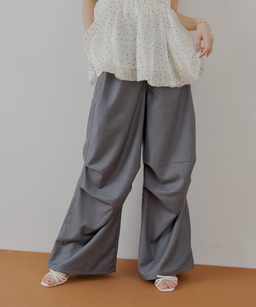 ビショップMORRIS ＆ SONS | タックイージーパンツ MORRIS & SONS | タックイージーパンツ WOMEN（その他パンツ