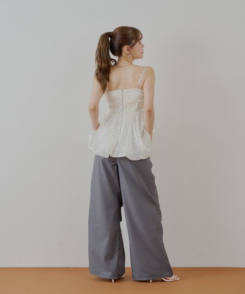 Chico（チコ）の「タックワイドスラックスパンツ（その他パンツ・レディース・ブラウン/グレー/ベージュ・FREE）」の8枚目の写真