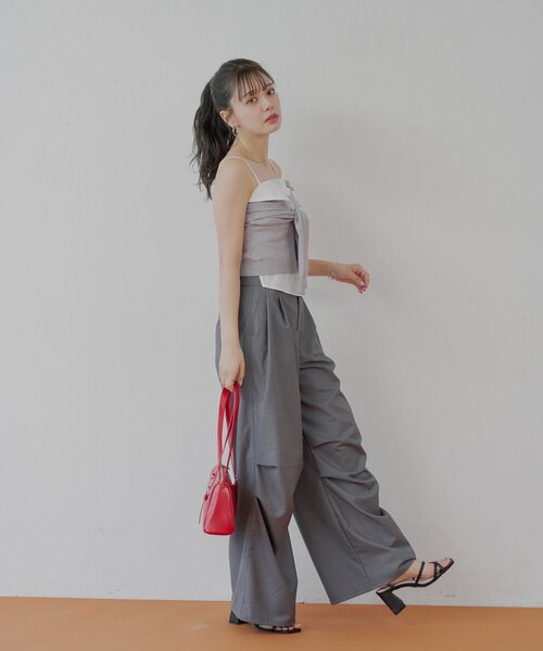 Chico（チコ）の「タックワイドスラックスパンツ（その他パンツ・レディース・ブラウン/グレー/ベージュ・FREE）」の13枚目の写真