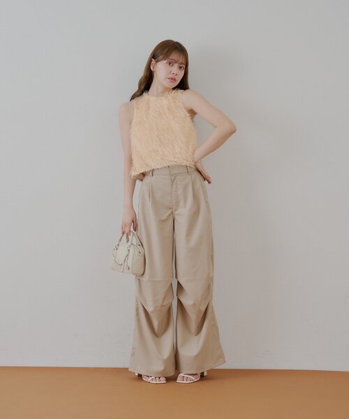 Chico（チコ）の「タックワイドスラックスパンツ（その他パンツ・レディース・ブラウン/グレー/ベージュ・FREE）」の18枚目の写真