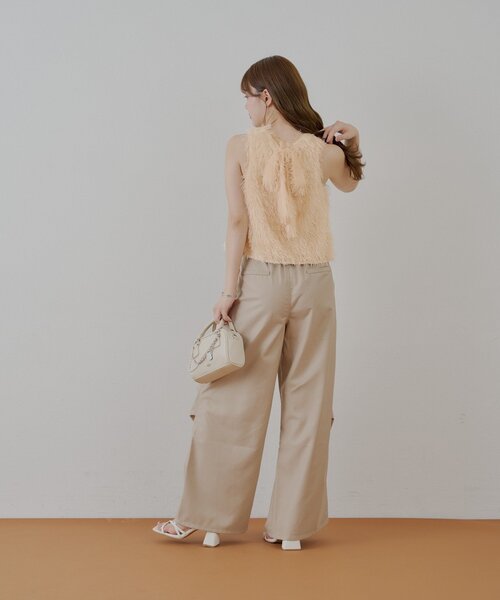 Chico（チコ）の「タックワイドスラックスパンツ（その他パンツ・レディース・ブラウン/グレー/ベージュ・FREE）」の19枚目の写真