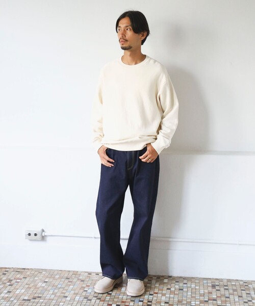 B:MING by BEAMS(ビーミングバイビームス)の「SIMPLE YET / ヴィンテージ 起毛 クルーネック スウェット(ユニセックス)(スウェット・メンズ・ホワイト系その他5/ブラック・S/M/L/XL)」の3枚目の写真
