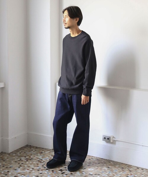 B:MING by BEAMS(ビーミングバイビームス)の「SIMPLE YET / ヴィンテージ 起毛 クルーネック スウェット(ユニセックス)(スウェット・メンズ・ホワイト系その他5/ブラック・S/M/L/XL)」の6枚目の写真