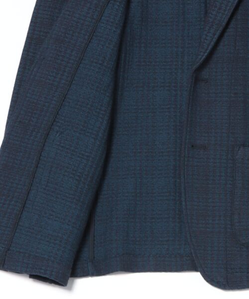 MEN'S BIGI（メンズビギ）の「ジャガードニット グレンチェックジャケット（その他アウター・メンズ・ブラック/オレンジ/ネイビー・01/02/03/04）」の18枚目の写真