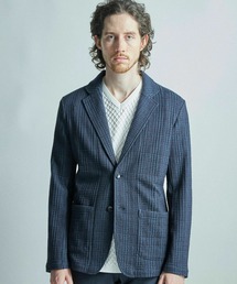 MEN'S BIGI | ジャガードニット グレンチェックジャケット(その他アウター)