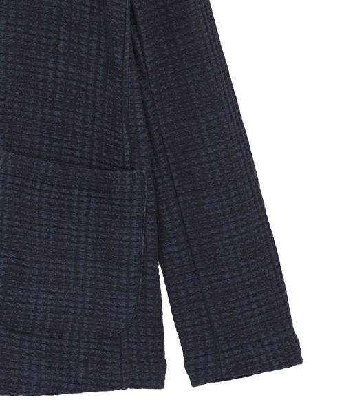 MEN'S BIGI（メンズビギ）の「ジャガードニット グレンチェックジャケット（その他アウター・メンズ・ブラック/オレンジ/ネイビー・01/02/03/04）」の15枚目の写真