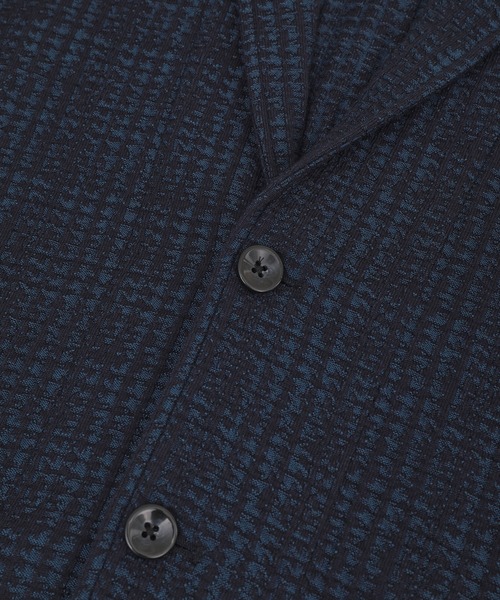 MEN'S BIGI（メンズビギ）の「ジャガードニット グレンチェックジャケット（その他アウター・メンズ・ブラック/オレンジ/ネイビー・01/02/03/04）」の13枚目の写真