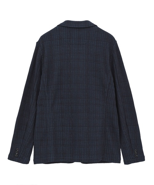MEN'S BIGI（メンズビギ）の「ジャガードニット グレンチェックジャケット（その他アウター・メンズ・ブラック/オレンジ/ネイビー・01/02/03/04）」の11枚目の写真