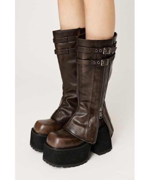 SLY コールドブーツ 2025AW】CHUNK SOLE COVERED BOOTS チャンクソール カバード