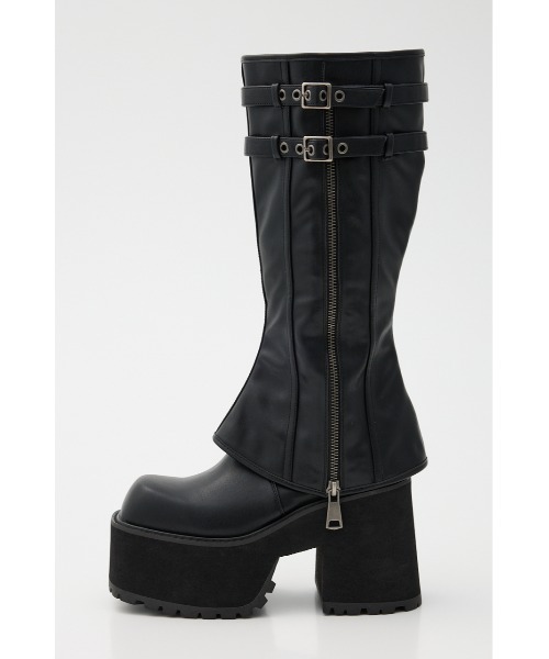 SLY（スライ）の「CHUNK SOLE COVERED BOOTS チャンクソール カバードブーツ（ブーツ・レディース・ブラウン/ブラック・SMALL/MEDIUM/LARGE）」の3枚目の写真