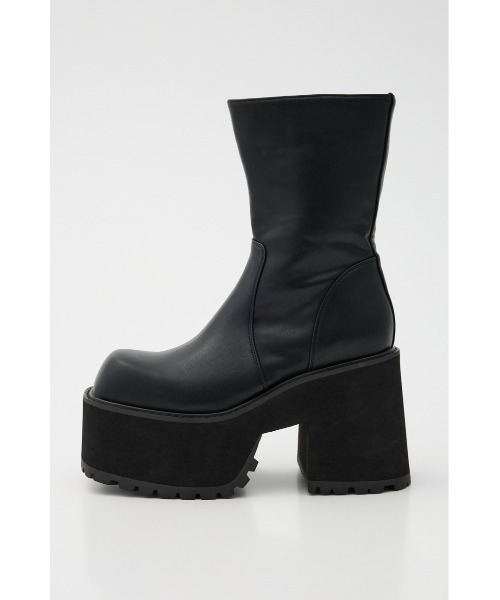 SLY（スライ）の「CHUNK SOLE COVERED BOOTS チャンクソール カバードブーツ（ブーツ・レディース・ブラウン/ブラック・SMALL/MEDIUM/LARGE）」の11枚目の写真