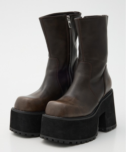 SLY ロングブーツ CHUNK SOLE LOAFER BOOTS SLY ブーツ CHUNK SOLE LOAFER BOOTS チャンク ソール