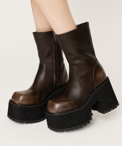 CHUNK SOLE COVERED BOOTS チャンクソール カバードブーツ