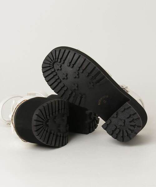 LOVEHUNTER(ラブハンター)の「LOVEHUNTER/+10cm 軽量厚底 ストラップリボンサンダル(2246)(サンダル・レディース・ホワイト/ブラック系1/ブラック系2・S/M/L/LL)」の11枚目の写真