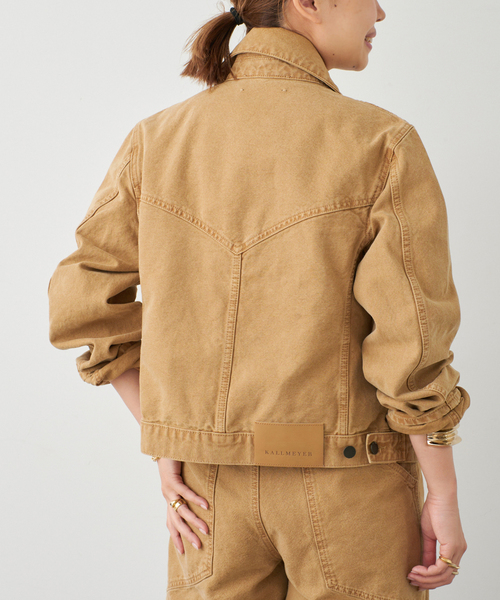 Deuxieme Classe（ドゥーズィエムクラス）の「【KALLMEYER/カルメイヤー】 Axel Shrunken Jacket（デニムジャケット・レディース・キャメル・FREE）」の21枚目の写真