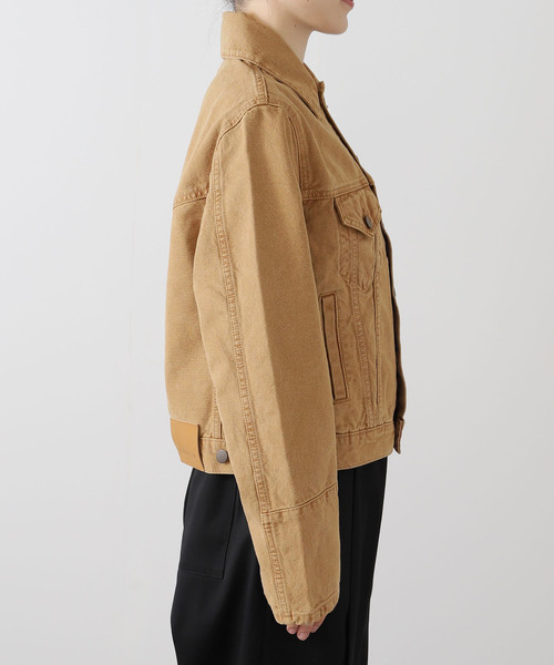 Deuxieme Classe（ドゥーズィエムクラス）の「【KALLMEYER/カルメイヤー】 Axel Shrunken Jacket（デニムジャケット・レディース・キャメル・FREE）」の2枚目の写真