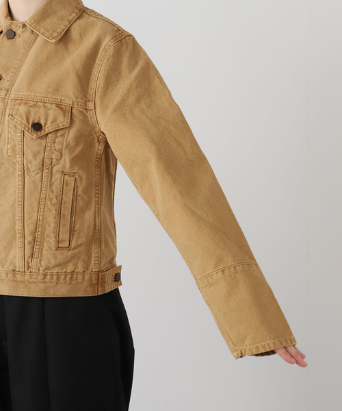 Deuxieme Classe（ドゥーズィエムクラス）の「【KALLMEYER/カルメイヤー】 Axel Shrunken Jacket（デニムジャケット・レディース・キャメル・FREE）」の3枚目の写真