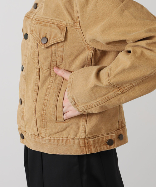 Deuxieme Classe（ドゥーズィエムクラス）の「【KALLMEYER/カルメイヤー】 Axel Shrunken Jacket（デニムジャケット・レディース・キャメル・FREE）」の4枚目の写真