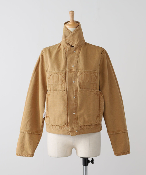 Deuxieme Classe（ドゥーズィエムクラス）の「【KALLMEYER/カルメイヤー】 Axel Shrunken Jacket（デニムジャケット・レディース・キャメル・FREE）」の8枚目の写真