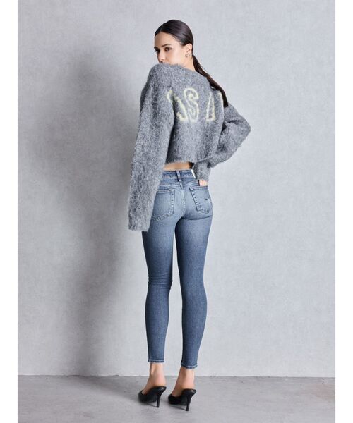 GYDA（ジェイダ）の「AS IFニットカーディガン（カーディガン/ボレロ・レディース・グレー/ベージュ・FREE）」の7枚目の写真