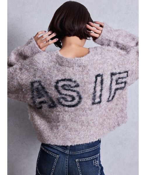 GYDA（ジェイダ）の「AS IFニットカーディガン（カーディガン/ボレロ・レディース・グレー/ベージュ・FREE）」の10枚目の写真