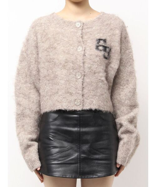 GYDA（ジェイダ）の「AS IFニットカーディガン（カーディガン/ボレロ・レディース・グレー/ベージュ・FREE）」の14枚目の写真