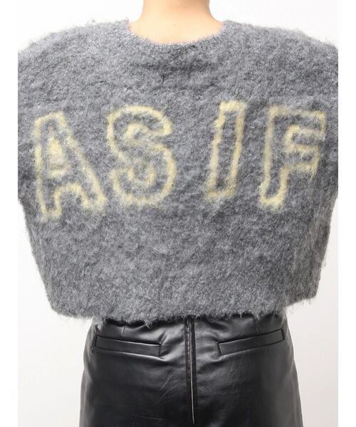 GYDA（ジェイダ）の「AS IFニットカーディガン（カーディガン/ボレロ・レディース・グレー/ベージュ・FREE）」の21枚目の写真