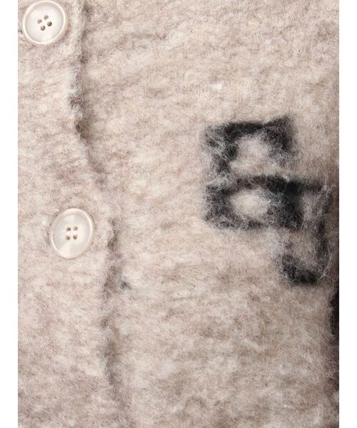 GYDA（ジェイダ）の「AS IFニットカーディガン（カーディガン/ボレロ・レディース・グレー/ベージュ・FREE）」の4枚目の写真