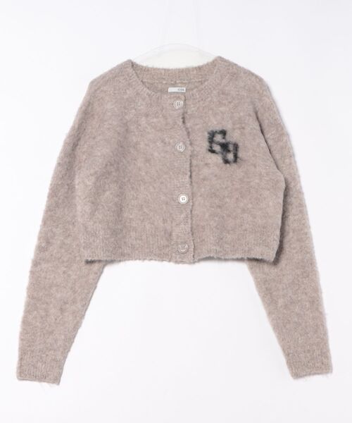 GYDA（ジェイダ）の「AS IFニットカーディガン（カーディガン/ボレロ・レディース・グレー/ベージュ・FREE）」の5枚目の写真