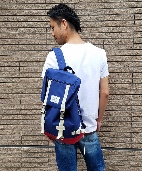 PRODUCTY WARRANTY（プロダクティワランティ）の「ダブルバックル　バックパック（バックパック/リュック・メンズ・ブラック×ホワイト/ネイビー/ブラック/チャコール/グレー/ベージュ系その他2/ブルー系その他2/ブラック系その他2/グレー系その他2/オリーブ・FREE）」の10枚目の写真