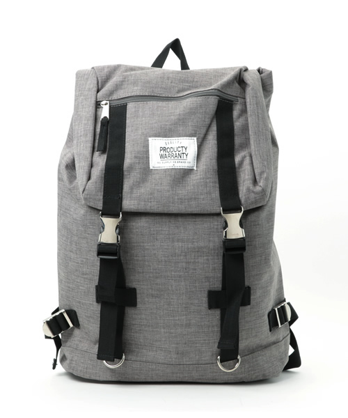 PRODUCTY WARRANTY（プロダクティワランティ）の「ダブルバックル　バックパック（バックパック/リュック・メンズ・ブラック×ホワイト/ネイビー/ブラック/チャコール/グレー/ベージュ系その他2/ブルー系その他2/ブラック系その他2/グレー系その他2/オリーブ・FREE）」の22枚目の写真
