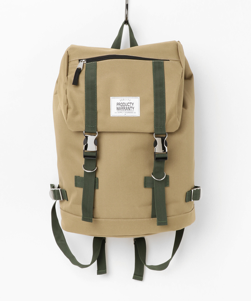 PRODUCTY WARRANTY（プロダクティワランティ）の「ダブルバックル　バックパック（バックパック/リュック・メンズ・ブラック×ホワイト/ネイビー/ブラック/チャコール/グレー/ベージュ系その他2/ブルー系その他2/ブラック系その他2/グレー系その他2/オリーブ・FREE）」の8枚目の写真