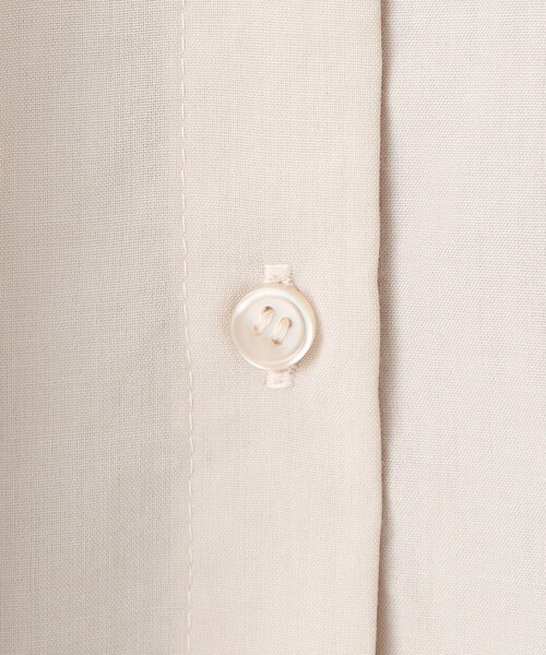 coen(コーエン)の「【再入荷 / 新色追加】ピンタックバンドカラーブラウス(シャツ/ブラウス・レディース・ライトブルー/ベージュ/ダークグレー/オフホワイト/クリーム・L/M)」の16枚目の写真