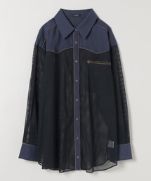 JEANASIS | バイカラーシアーウエスタンSH/580594(シャツ/ブラウス)