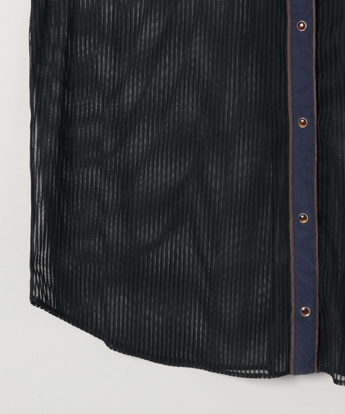 ブラウス シャツ バイカラーシアーウエスタンSH/580594 レディース JEANASIS（ジーナシス）の「バイカラーシアーウエスタンSH