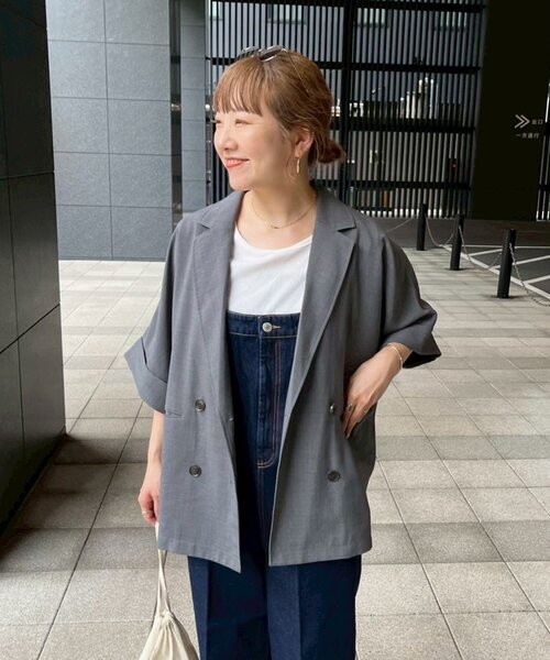 ⭐︎　新品　CIAOPANIC TYPY テックリネン半袖シャツジャケット CIAOPANIC TYPY｜≪シワになりにくい≫テックリネン半袖シャツ